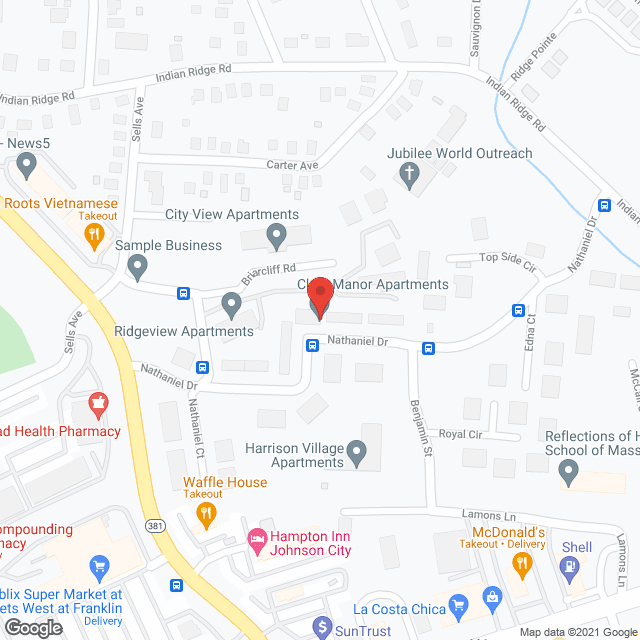 Harrison Village Apartments in google map