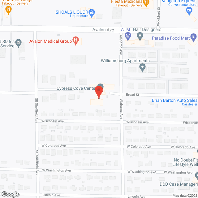 Cypress Cove Center in google map