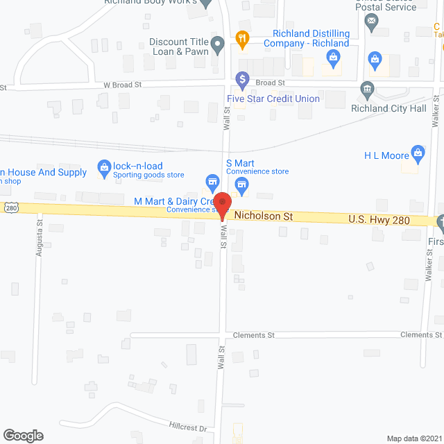Four County Health Care in google map