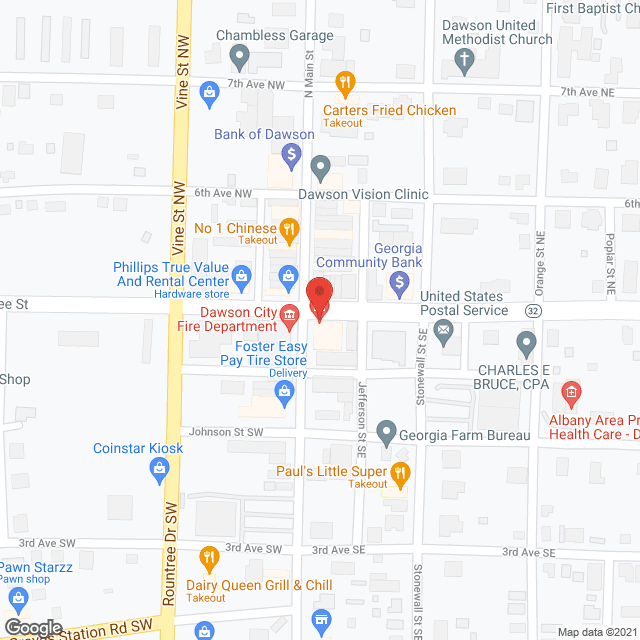 Dawson Manor in google map