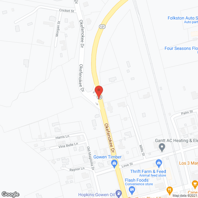 Folkston Park Care and Rehabilitation in google map