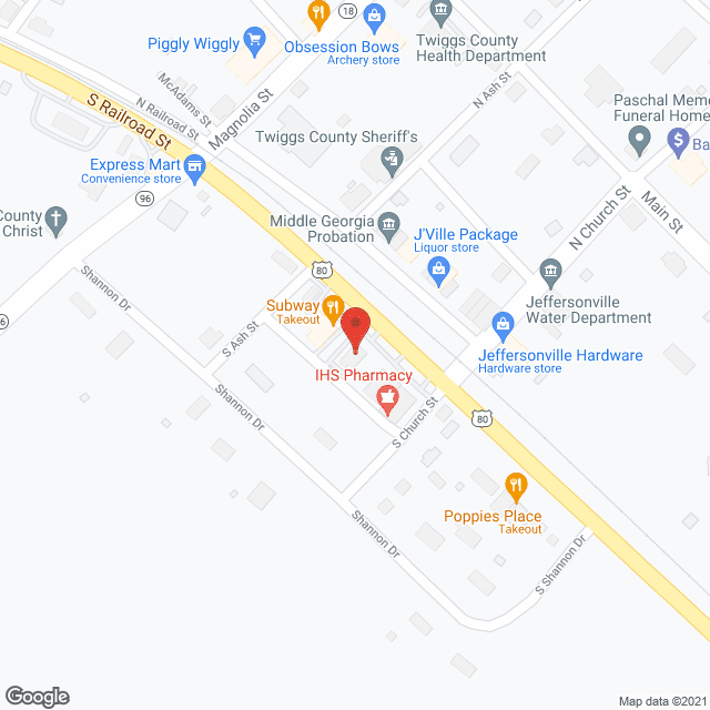 Brian Center of Jeffersonville in google map