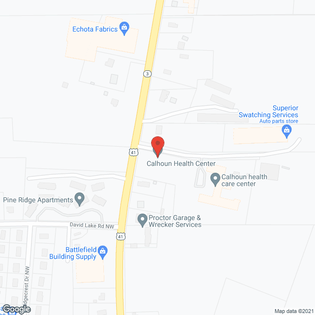 Calhoun Health Care Ctr in google map