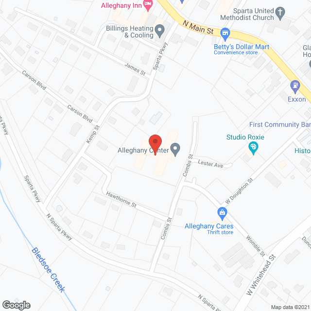 Alleghany Center in google map