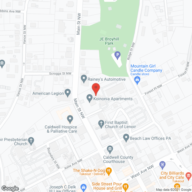 Koinonia Apartments in google map