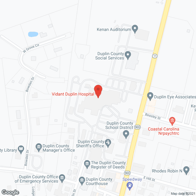 Duplin General Hospital Snf in google map