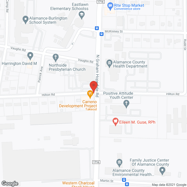 Alamance Health Care Ctr in google map