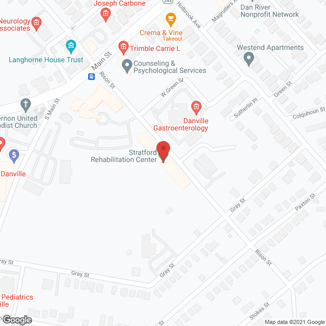 Stratford Health Ctr in google map