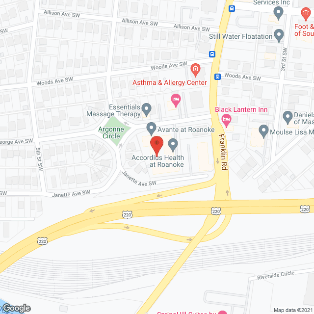 Avante At Roanoke in google map