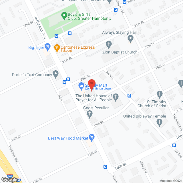 Zion Baptist Home For Elderly in google map