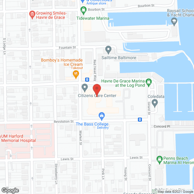 Citizens Care Nursing Home - Havre de Grace in google map