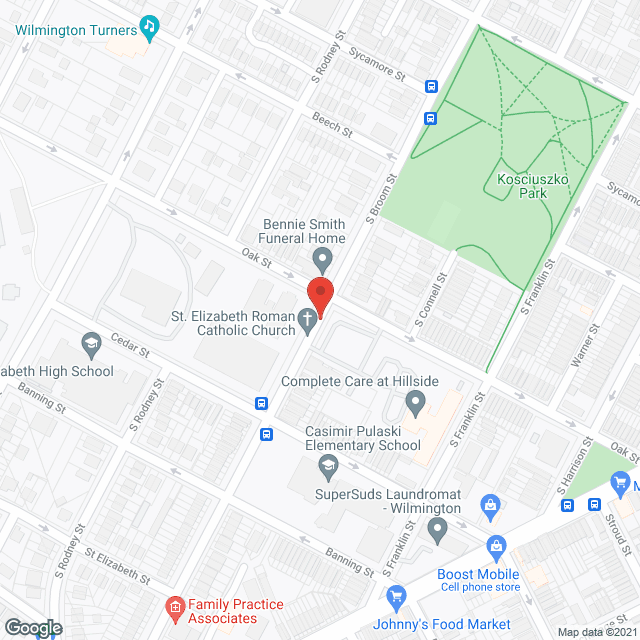 Hillside Center in google map