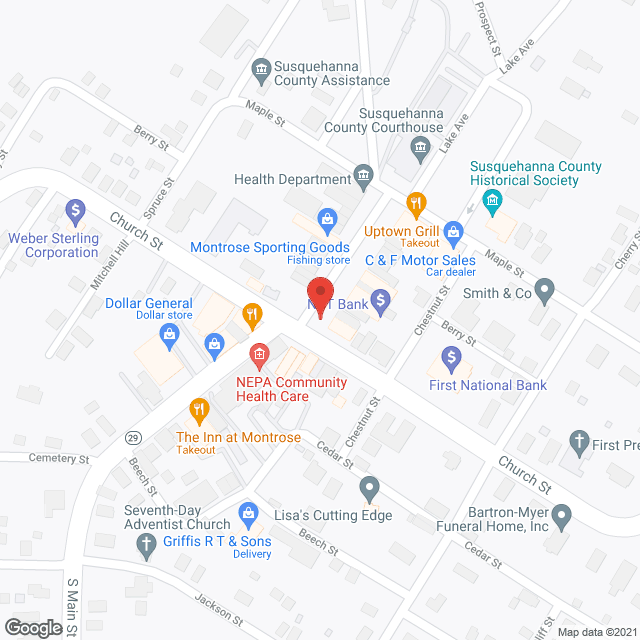 Monrose Square in google map