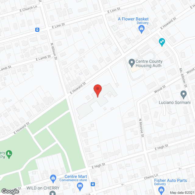 Centre Crest in google map