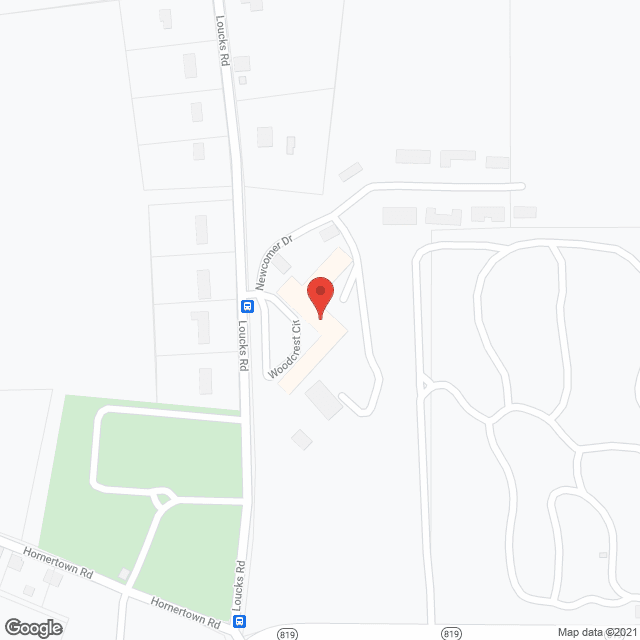 Woodcrest Senior Living Community in google map