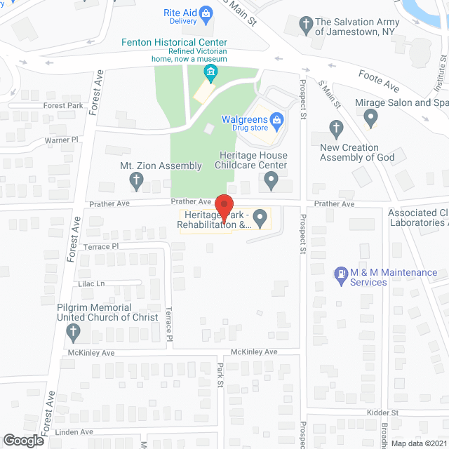 Heritage Park Health Care Ctr in google map