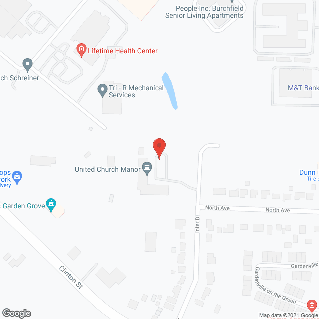 United Church Manor Housing in google map