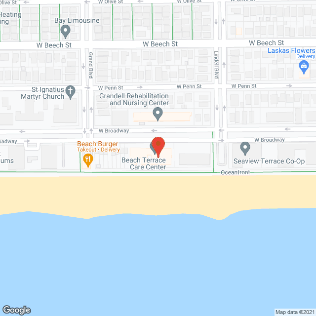 Beach Terrace Care Center in google map