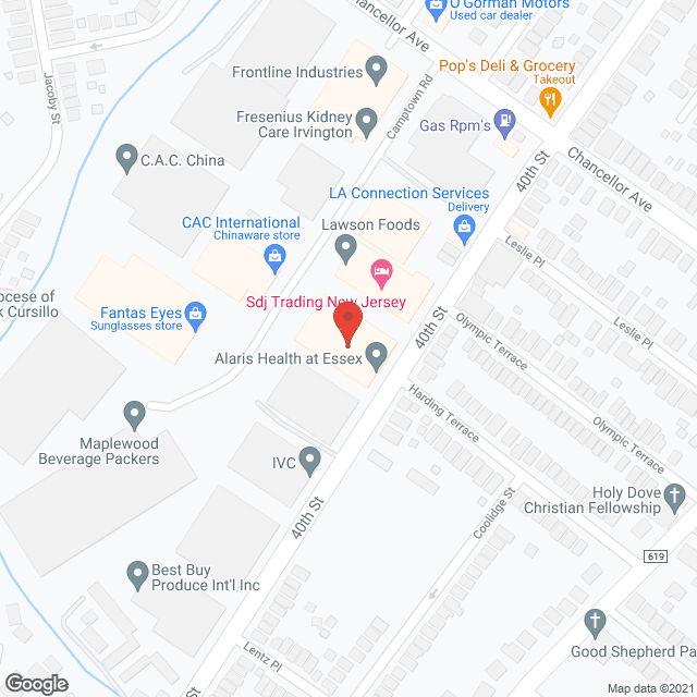 Alaris Health at Essex in google map