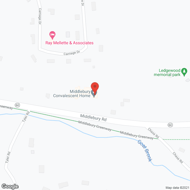 Middlebury Convelescent Hosp in google map