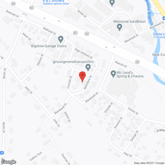 Washington Apartments in google map