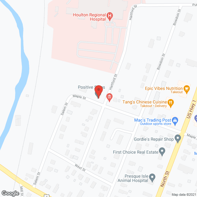 Houlton Regional Hospital in google map