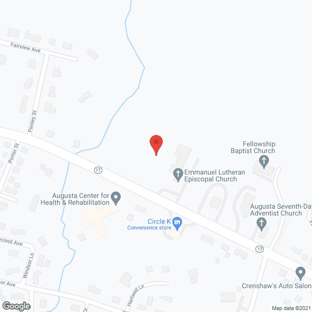 Augusta Rehabilitation Center in google map