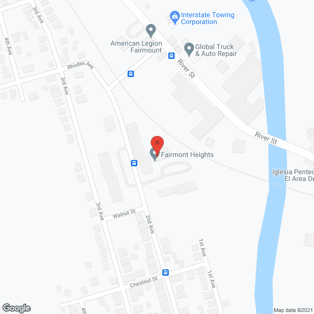 Fairmount Heights in google map