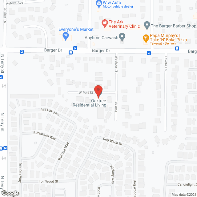 Oaktree Residential Living in google map
