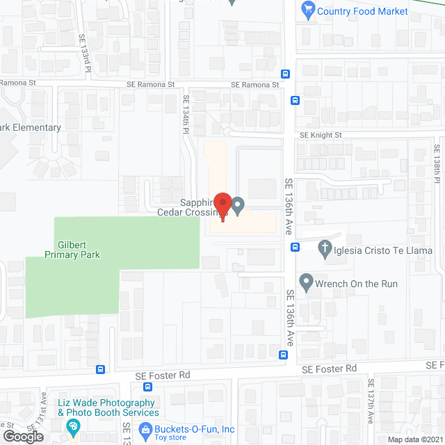 Sapphire at Cedar Crossings in google map