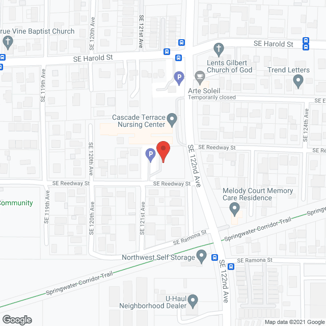 Cascade Terrace in google map