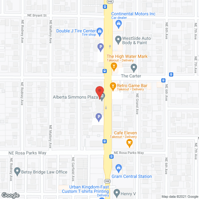 Alberta Simmons Plaza in google map