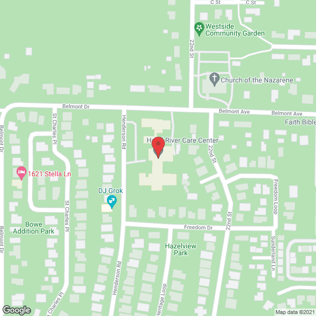 Hood River Care Center in google map