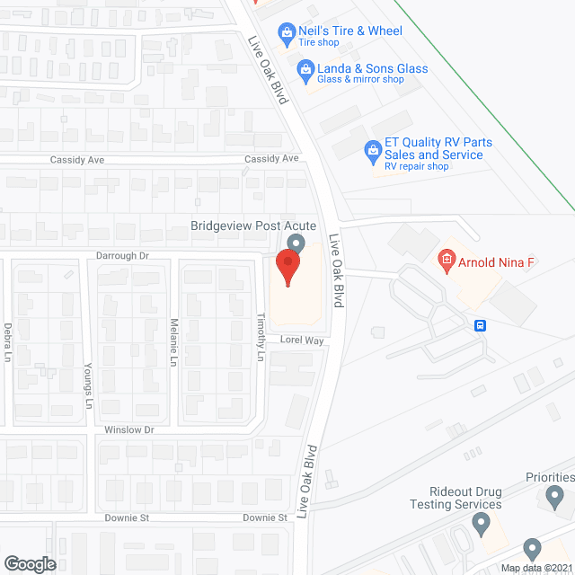 Yuba Skilled Nursing Center in google map