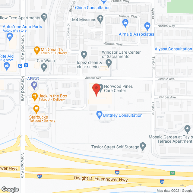 Norwood Pines Alzheimer Care Ctr in google map