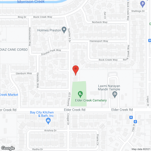 California Adult Group Home in google map