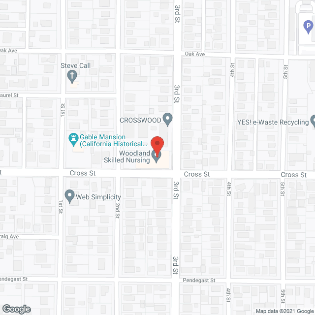 Woodland Skilled Nursing Fclty in google map
