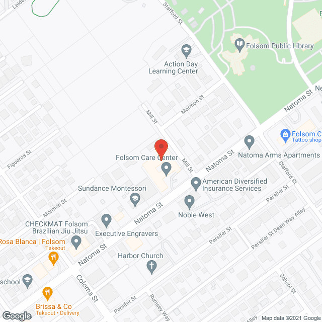Folsom Care Center in google map