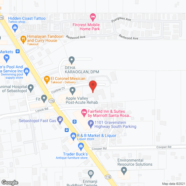 Fircrest Convalescent Hospital in google map