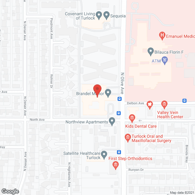 Covenant Living Turlock-SNF in google map