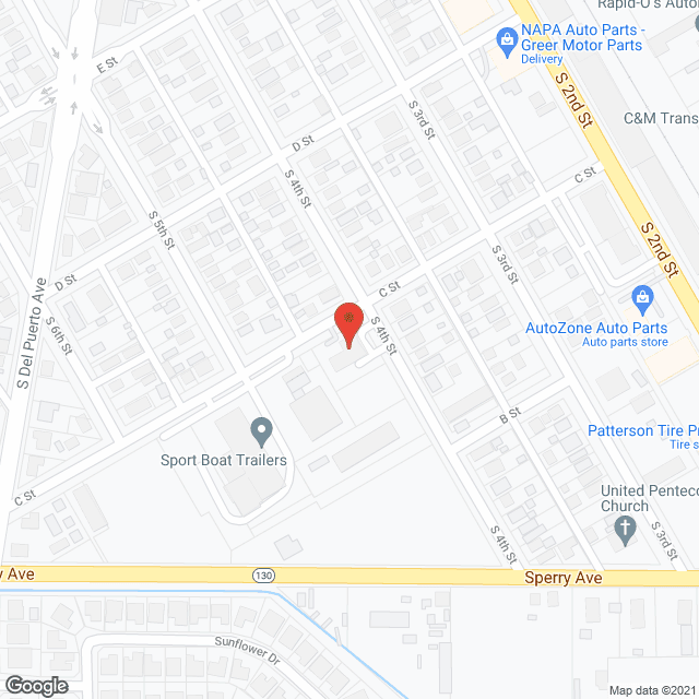 Foothill Manor in google map