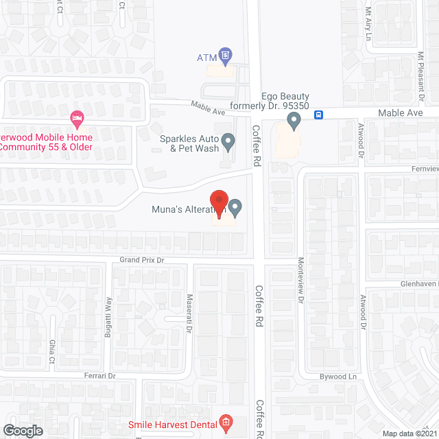Silverwood Mobile Park in google map