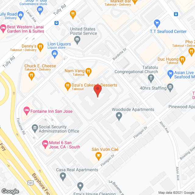 Mission De La Casa Nursing Ctr in google map