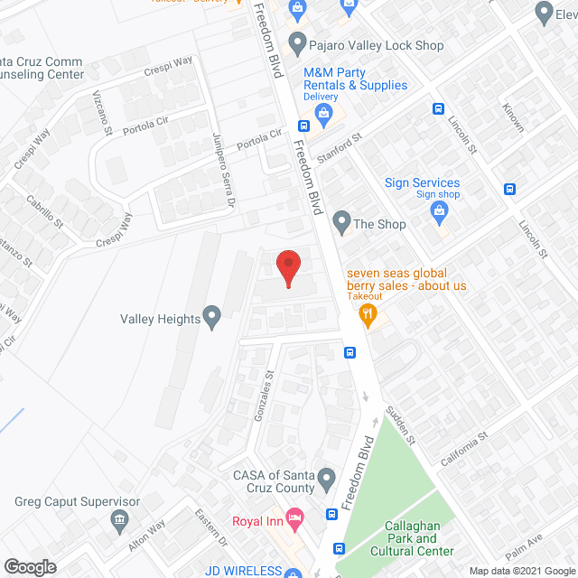 Valley Convalescent Hospital in google map