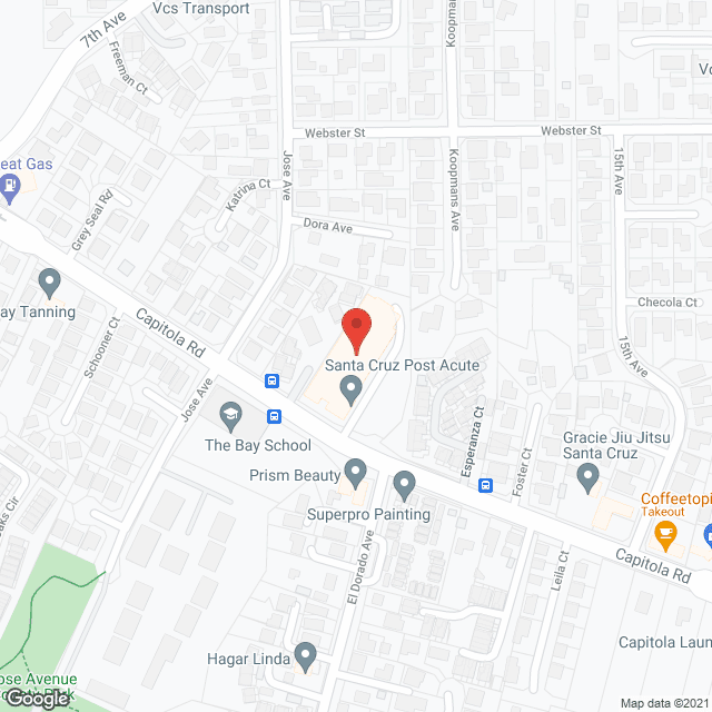 Santa Cruz Healthcare Center in google map