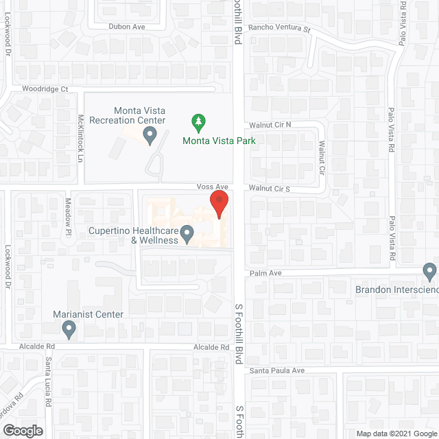 Cupertino Healthcare & Wellness Center in google map