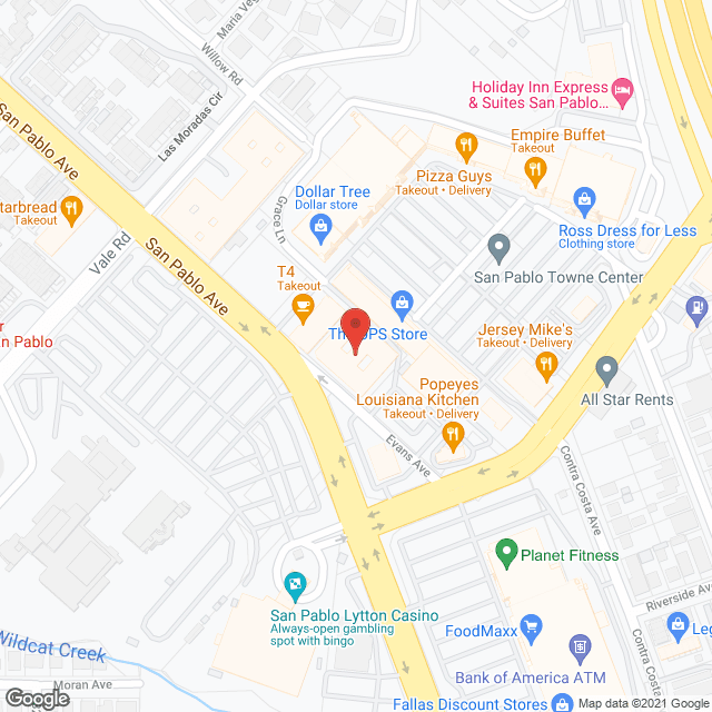 San Pablo Healthcare Ctr in google map