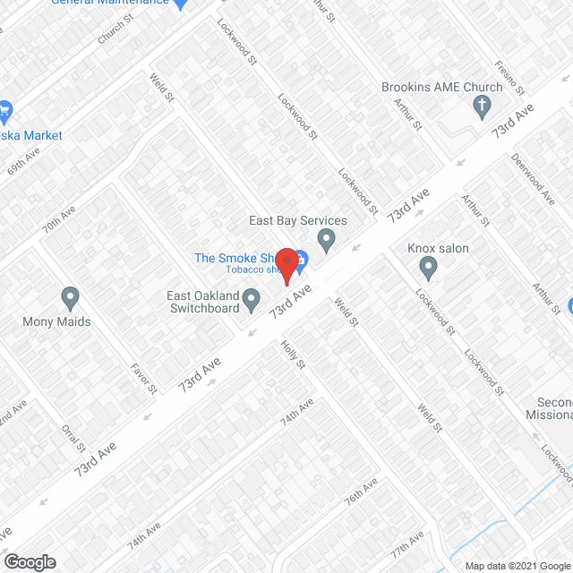 Sanctuary of East Oakland in google map