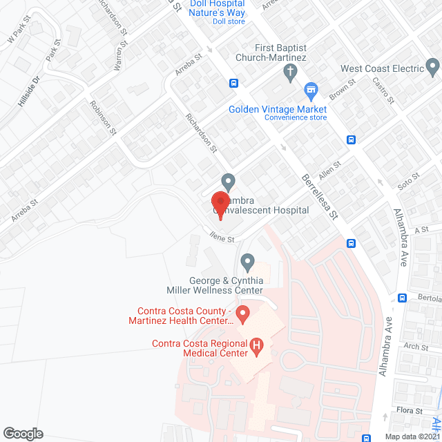Alhambra Convalescent Hospital in google map