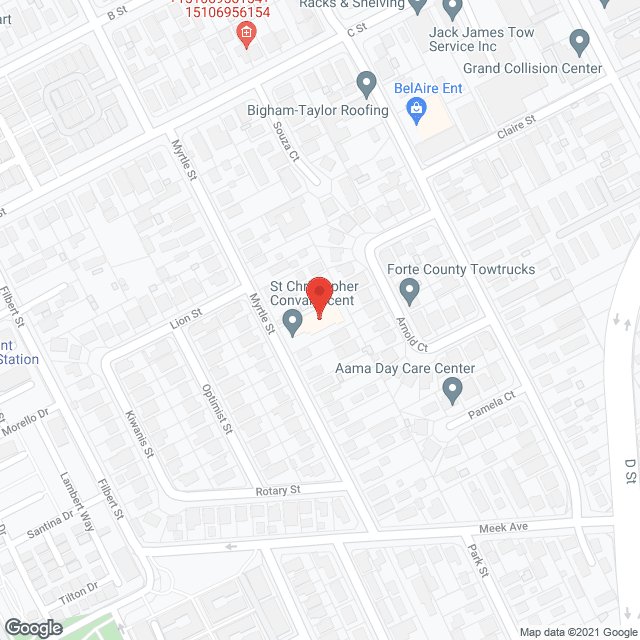 St Christopher Convalescent in google map